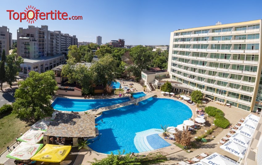 LAST MINUTE! На море в Гранд Хотел Нирвана 4*, Слънчев бряг на 80м от плажа! Нощувка база на All Inclusive Premium, чадър и шезлонг на плажа, басейн, водна пързалка, безплатен паркинг, анимация на цени от 149 лв. на човек + Безплатно за дете до 12г LAST MINUTE! На море в Гранд Хотел Нирвана 4*, Слънчев бряг на 80м от плажа! Нощувка база на All Inclusive Premium, чадър и шезлонг на плажа, басейн, водна пързалка, безплатен паркинг, анимация на цени от 149 лв. на човек + Безплатно за дете до 12г